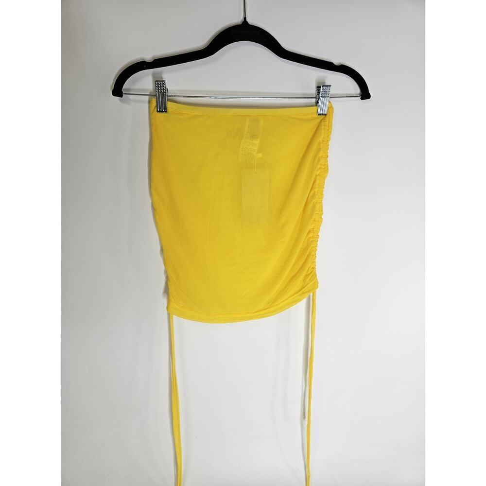 NWT Musera Transparent Yellow Mini Skirt Women Size Small